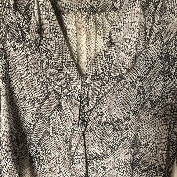 Babaton silk snakeskin print blouse, size medium. - Picture 2 of 3